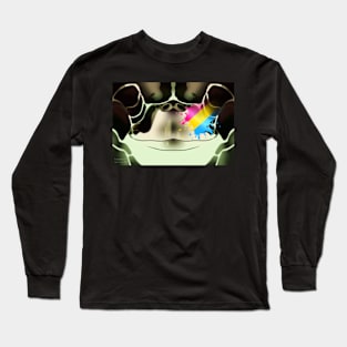 Pansexual Sea Turtle Face Long Sleeve T-Shirt